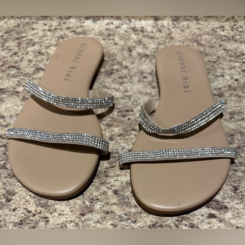 Gianni Bini tan sparkle sandals size 6.5 M new